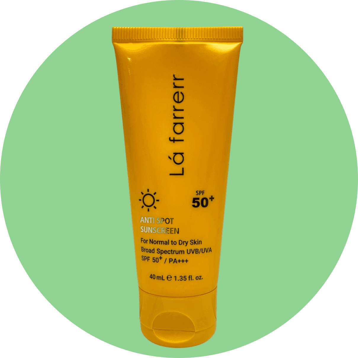 کرم ضد آفتاب و ضد لک بی رنگ لافارر مناسب پوست خشک و معمولی SPF50 حجم 40 میل/La Farrerr Anti Spot Sunscreen Cream SPF 50 for Normal to Dry Skin