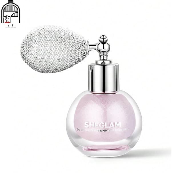 بادی میست شیمر بدن شیگلم رنگ صورتی love bomb sheglam Go Go Glow Highlighting Body Mist-Love Bomb