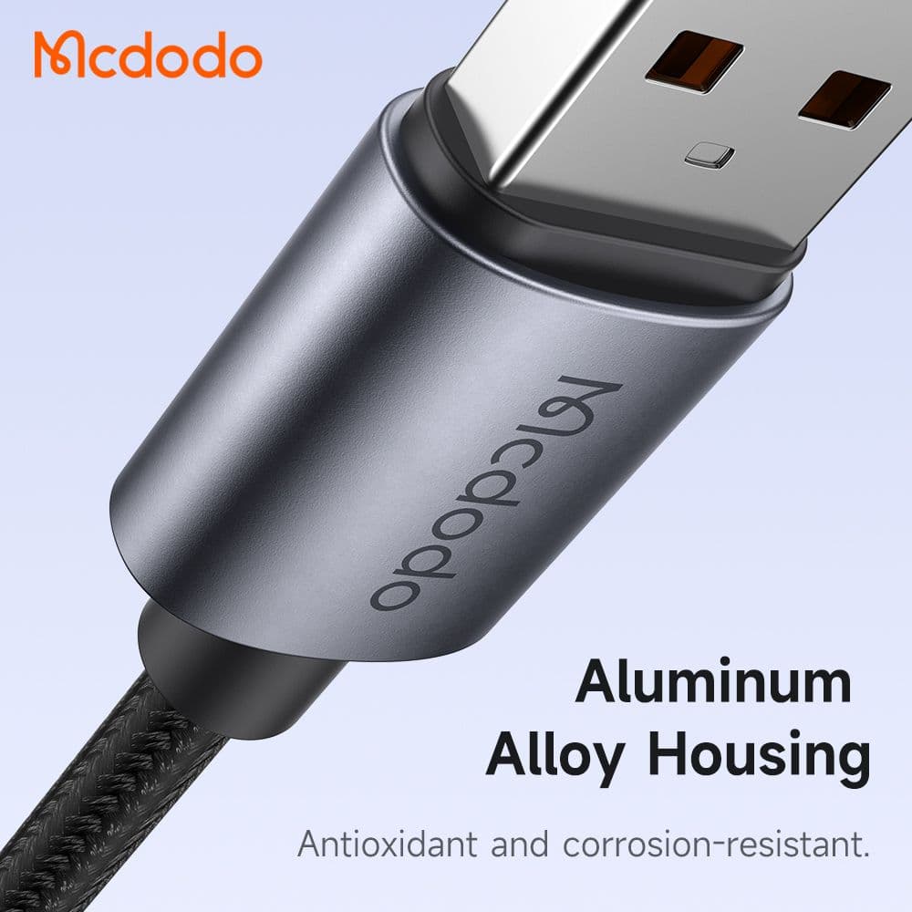 کابل شارژ سریع USB به تایپ سی 100وات 6 آمپر مک دودو مدل MCDODO CA-5180 — تصویر ۵