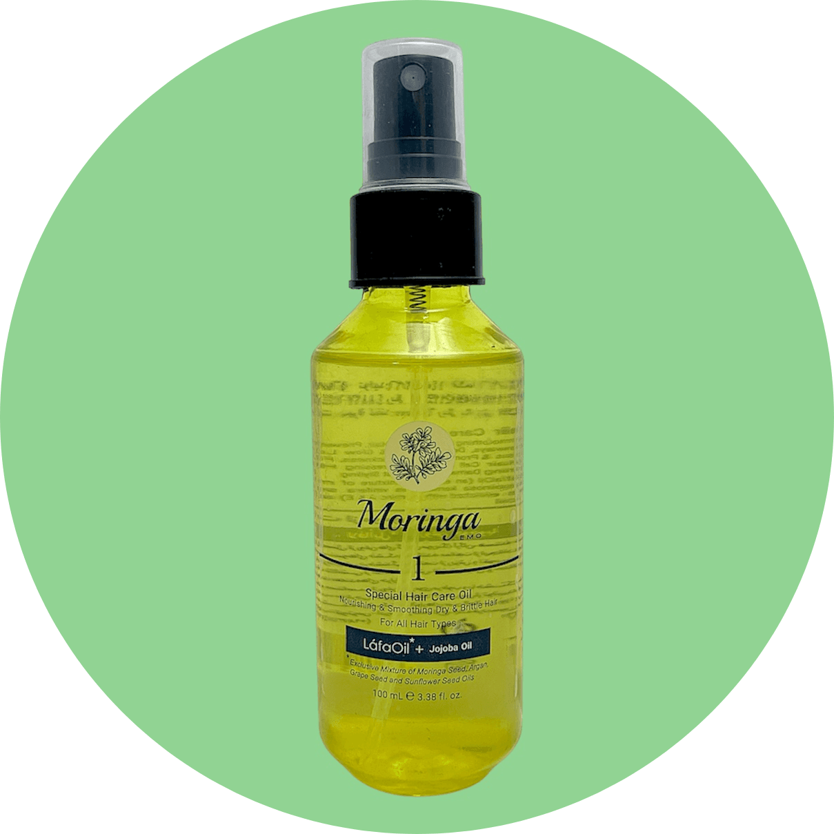 روغن مراقبت از مو مورینگا امو شماره 1 مناسب انواع مو حجم 100 میل/Moringa Emo 1 Special Hair Care Oil For All Hair Types