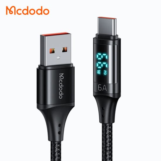 کابل شارژ سریع تایپ سی 66 واتی مک دودو MCDODO CA-1080