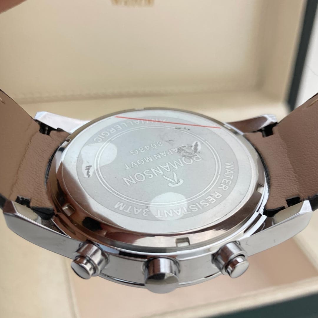 ساعت مچی مردانه رومانسون مدل R6912smgnbm سه موتوره فعال — تصویر ۶