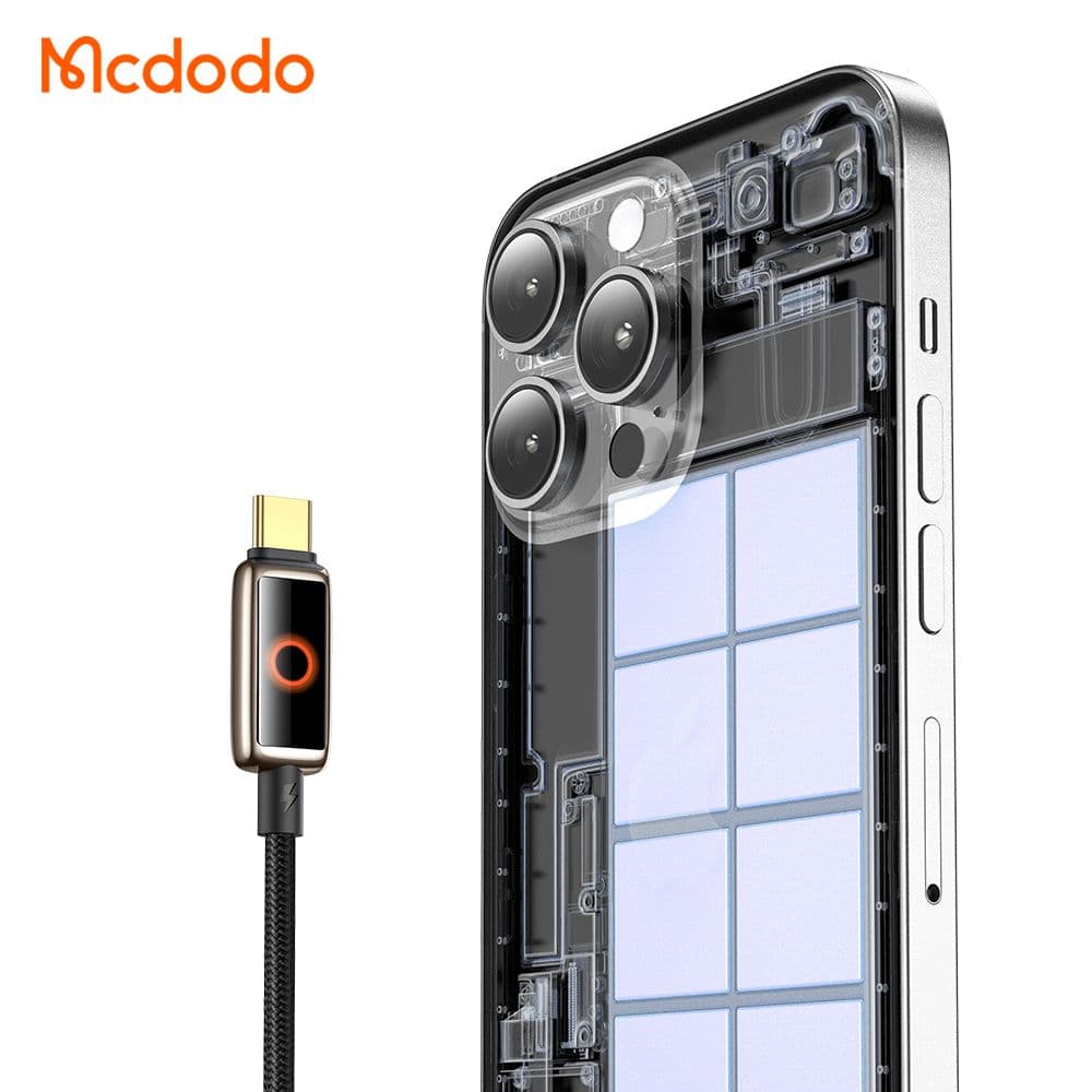 کابل شارژ سریع تایپ سی به تایپ سی 100 وات مک دودو MCDODO CA-668 طول 120 سانتیمتر — تصویر ۷