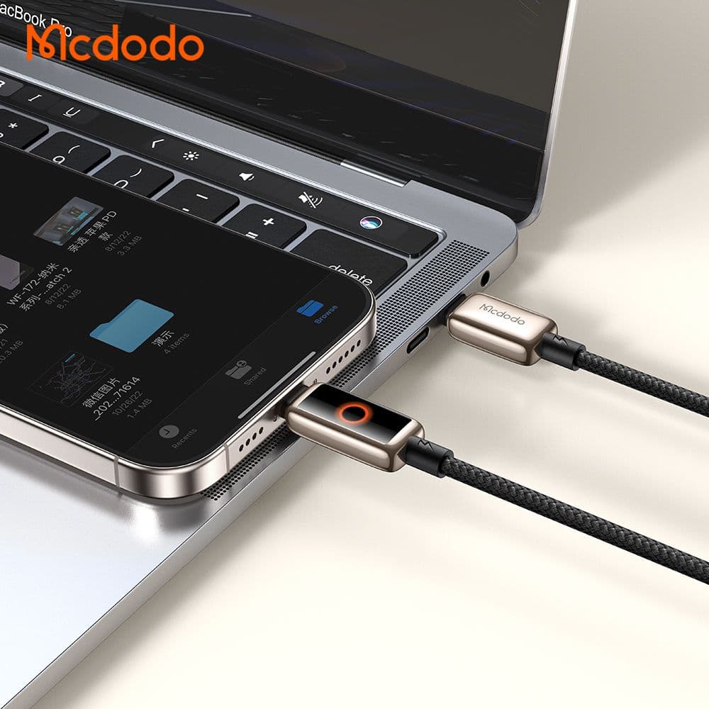 کابل شارژ سریع تایپ سی به تایپ سی 100 وات مک دودو MCDODO CA-668 طول 120 سانتیمتر — تصویر ۶