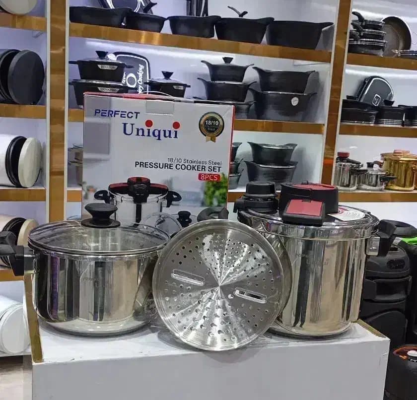 زودپز دوقلو یونیک 5+7 لیتری کف چدن — تصویر ۲
