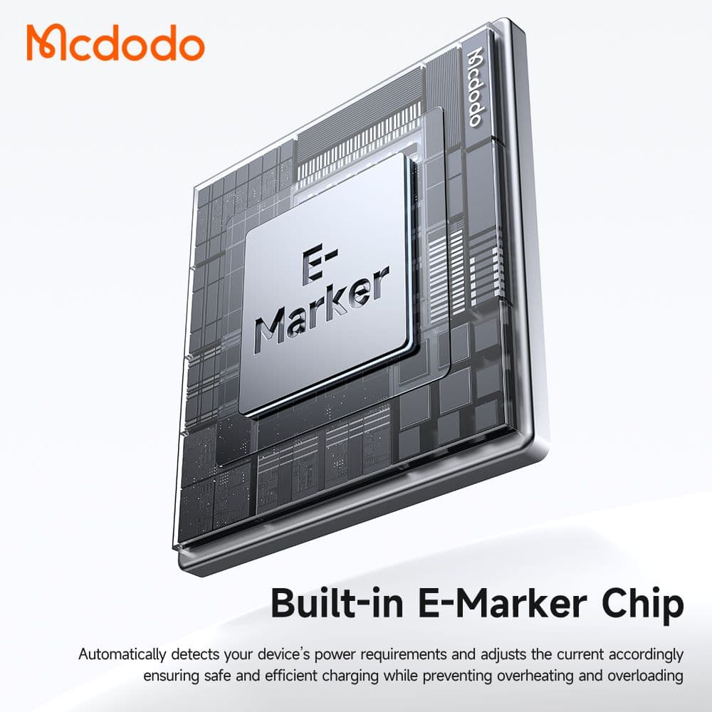 کابل شارژ سریع هوشمند تایپ سی به تایپ سی 100 وات مک دودو MCDODO CA-2040 طول 120 سانتیمتر — تصویر ۶