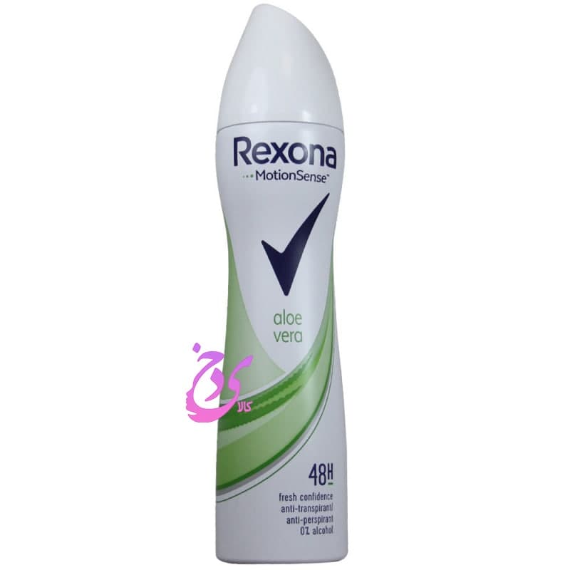 اسپری ضد تعریق زنانه رکسونا مدل آلوئه ورا Rexona Aloe Vera حجم 200 میلی لیتر