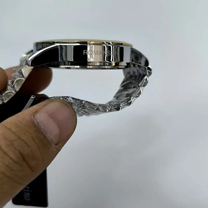 ساعت مردانه رومانسون والنتینو – موتور ژاپن – تاریخ دار – طرح سه موتور – 109902 — تصویر ۸