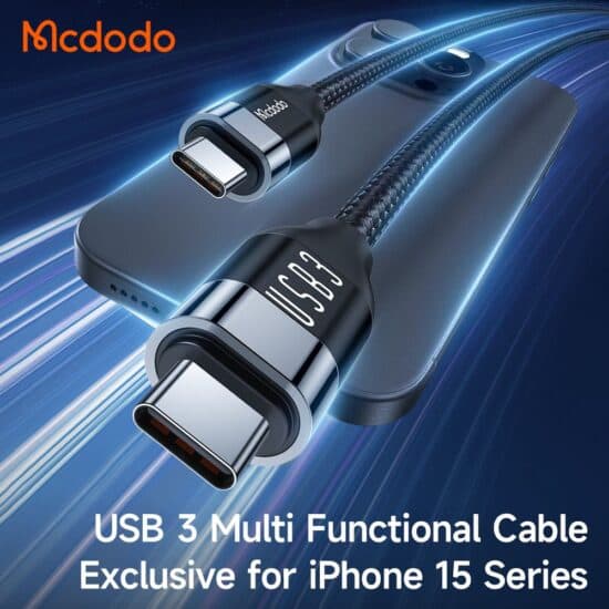 کابل شارژ و انتقال تصویر 100 واتی دو سر تایپ سی مک دودو MCDODO CA-7132 — تصویر ۲