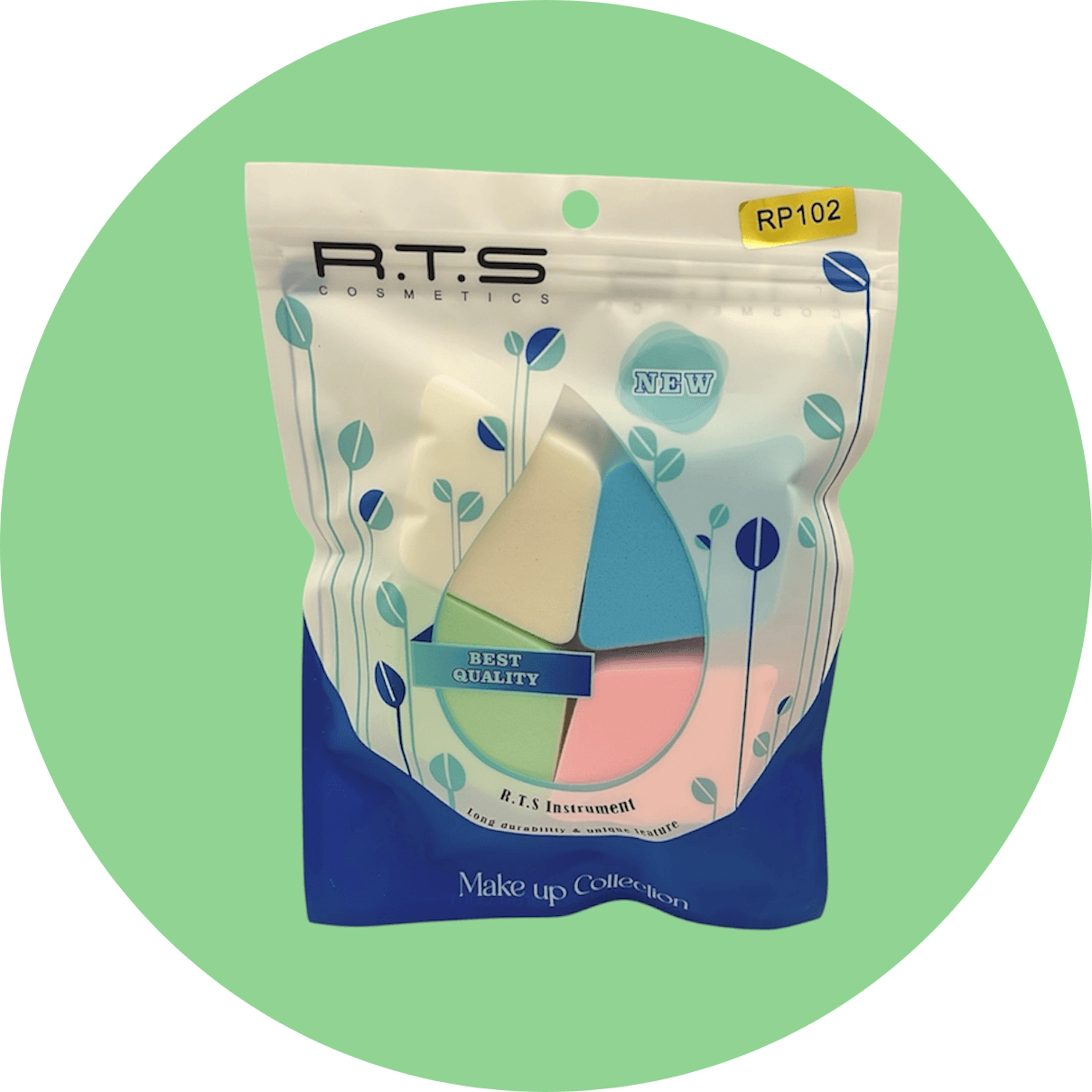 پد آرایشی لوزی آر تی اس R.T.S مدل Rp102 بسته 4 عددی — تصویر ۳