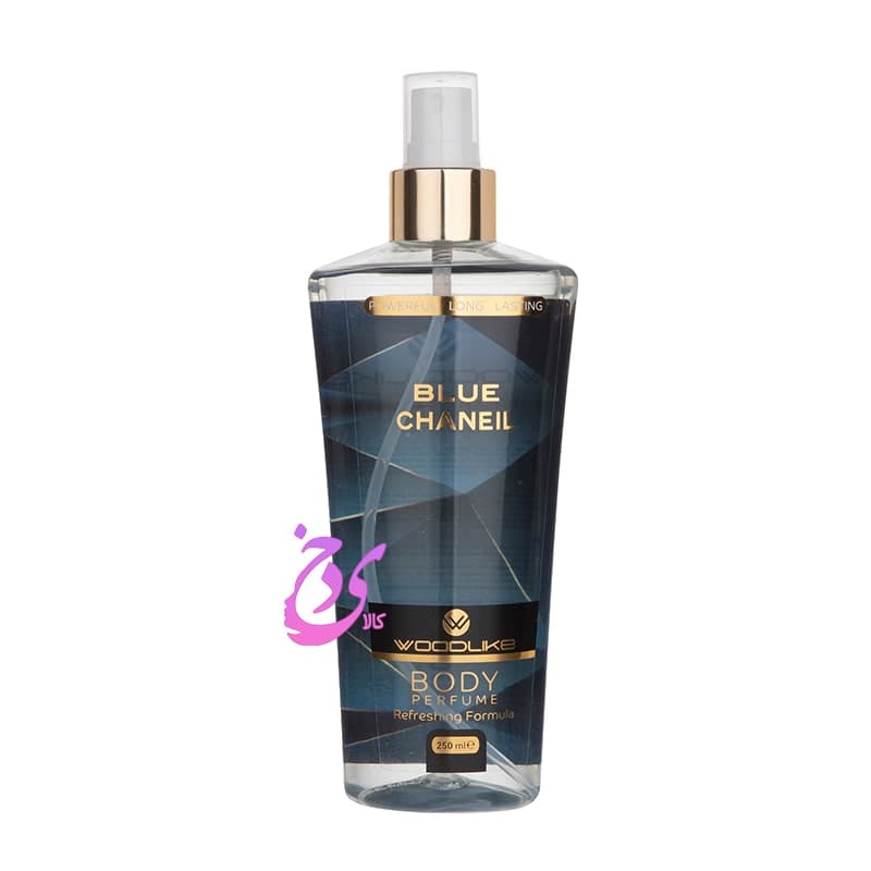 بادی اسپلش مردانه وودلایک مدل بلو چنل Woodlike BLUE CHANEIL حجم 250 میلی لیتر