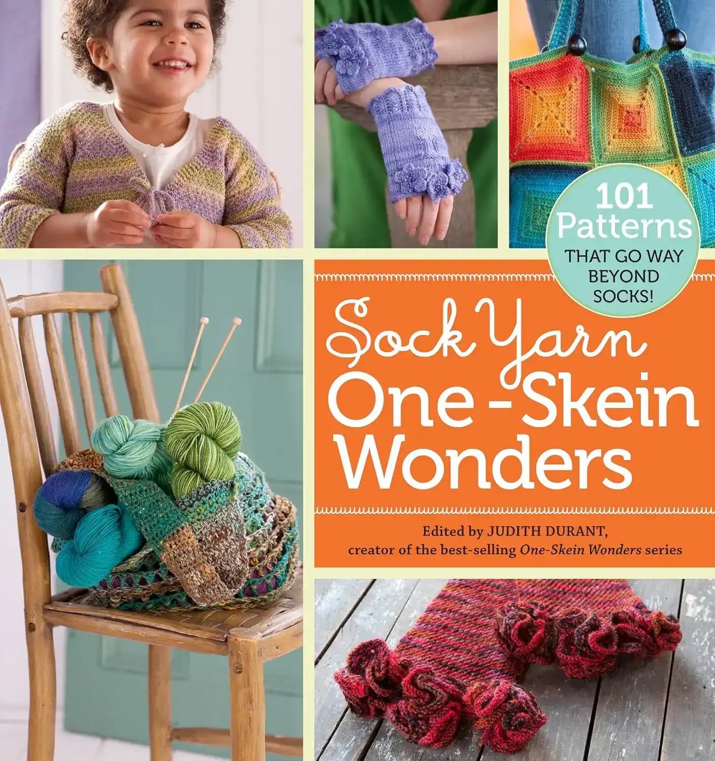 کتاب شگفتی‌های نخ جوراب با یک کلاف نخ (Sock Yarn One-Skein Wonders) نسخه انگلیسی PDF | جودیت دوران