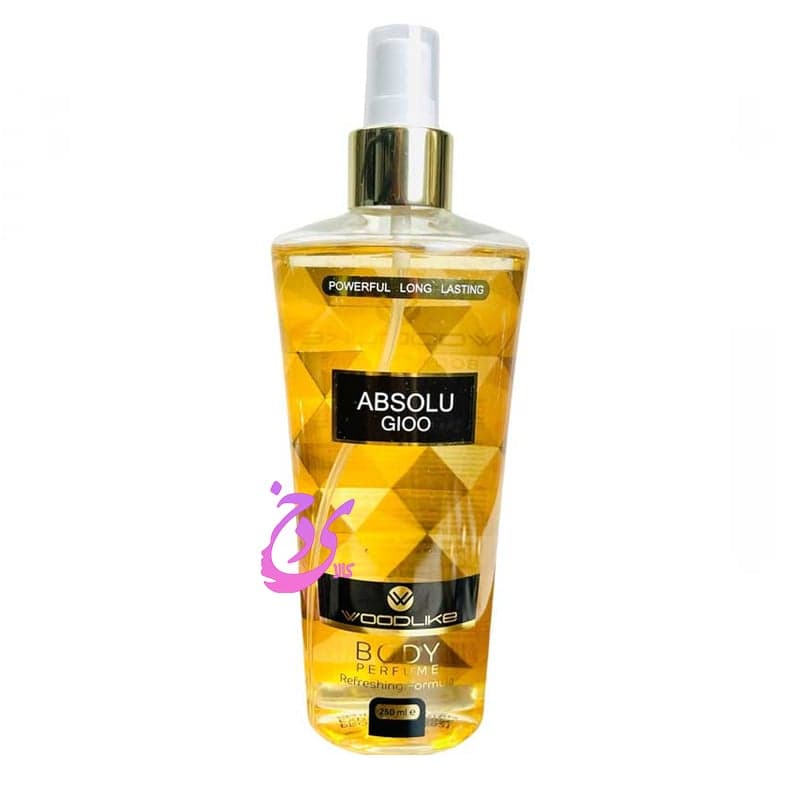 بادی اسپلش مردانه وودلایک مدل ابسولو جیو Woodlike Absolu Gioo حجم 250 میلی لیتر