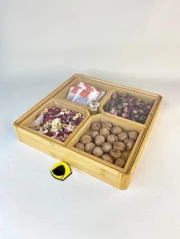 اردوخوری بامبو مربع 4 خانه درب الماسی