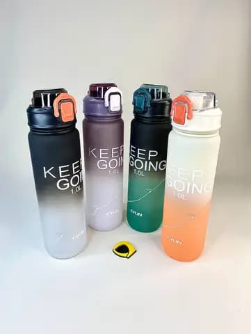 قمقمه ورزشی یک لیتری دورنگ KEEP GOING برند EYUN