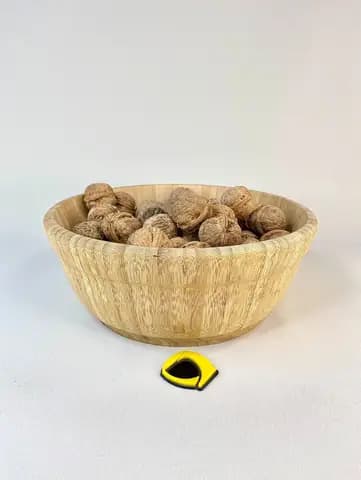 کاسه گرد لبه دار بامبو 10×26 سانتیمتر