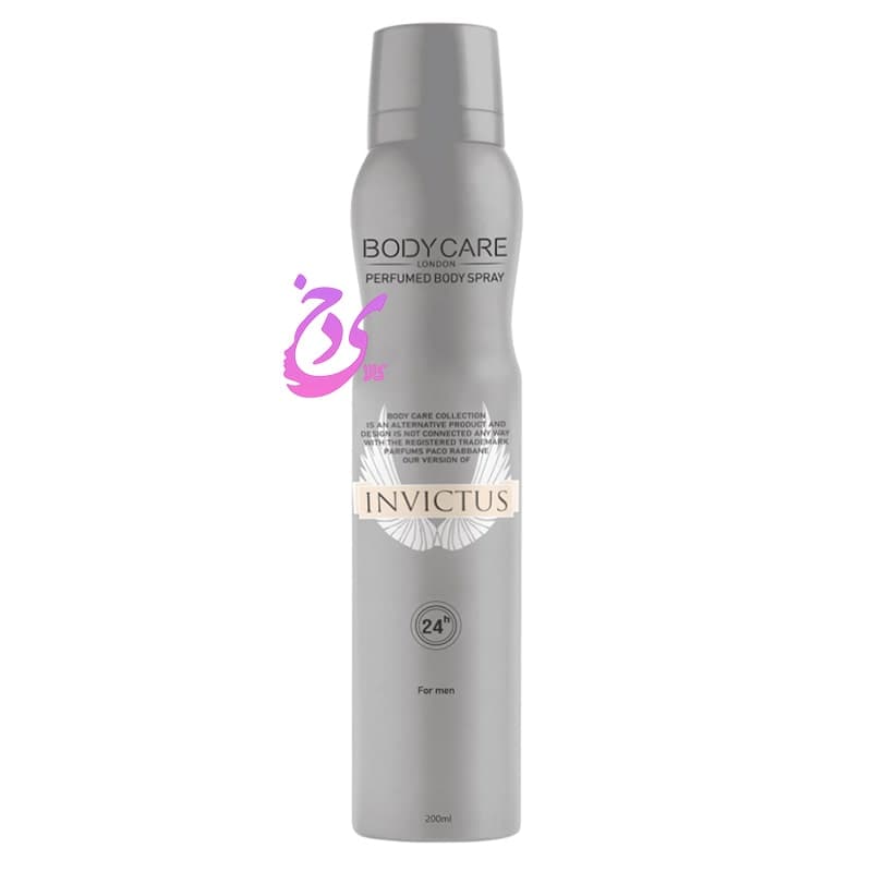 اسپری مردانه بادی کر مدل اینویکتوس Body Care Invictus