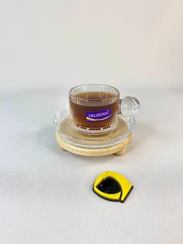 ست قهوه خوری و نعلبکی بلور مدل ونیز 6 عددی 100 میلی لیتر — تصویر ۲
