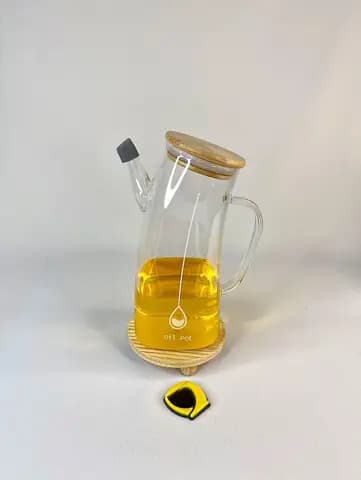 روغن ریز پیرکس کج کف مربع حجم 1000 میلی لیتر