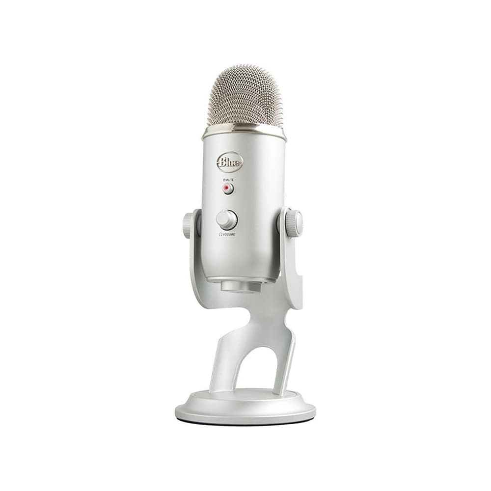 میکروفون USB حرفه ای BLUE Yeti Silver — تصویر ۳