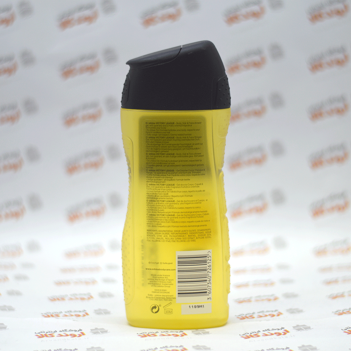 شامپو مردانه چند کاره آدیداس حجم 250 میلی لیتر Adidas shower gel victory league — تصویر ۳