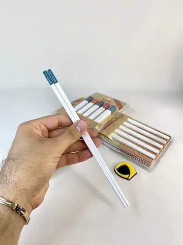 چاپستیک سفید سر ماهی مربع
