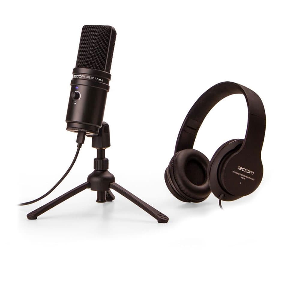 میکروفون USB و هدفون ZOOM ZUM-2 Podcast Mic Pack