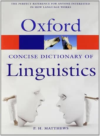 Oxford Concise Dictionary of Linguistics
