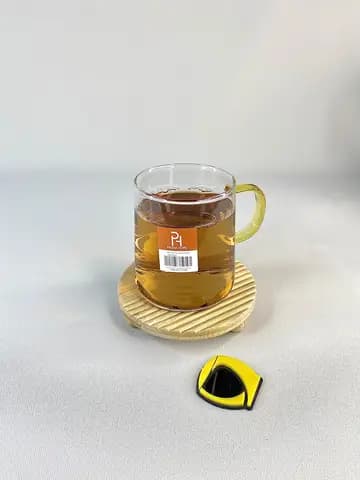 لیوان پیرکس 4 تایی دسته رنگی 320 میلی لیتر PASHA HOME — تصویر ۲