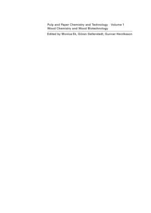 دانلود کتاب Pulp and Paper Chemistry and Technology Vol. 1 – Wood Chemistry and Wood Biotechnology