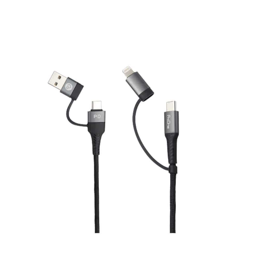 کابل تبدیل USB به Type-Cو لایتنینگ پرووان مدل PCC395PD — تصویر ۳