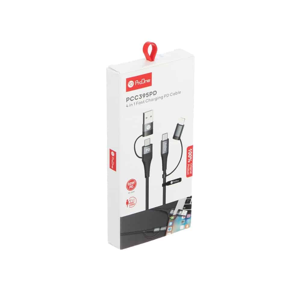 کابل تبدیل USB به Type-Cو لایتنینگ پرووان مدل PCC395PD — تصویر ۵