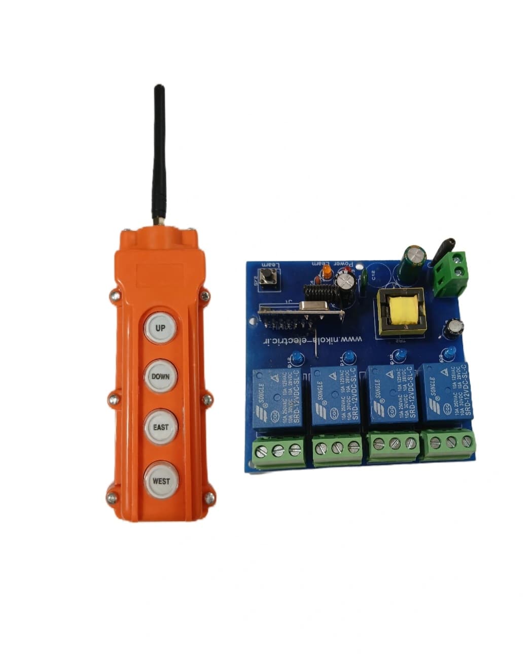 ریموت کنترل بالابر جرثقیل چهار فرمان کد MT2004\RT4K