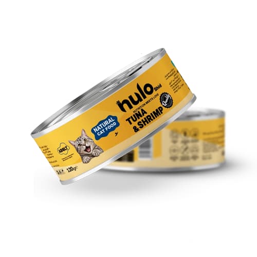 کنسرو گربه بالغ نولو شید نچرال مرغ و میگو Nulo Shid وزن 120 گرم