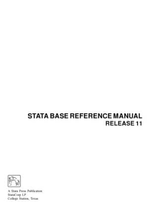دانلود کتاب Stata 11 Base Reference Manual
