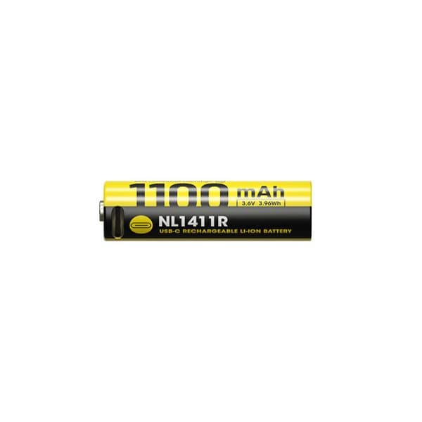 باتری شارژی NITECORE NL1411R | باتری 14500 USB-C 1100mAh