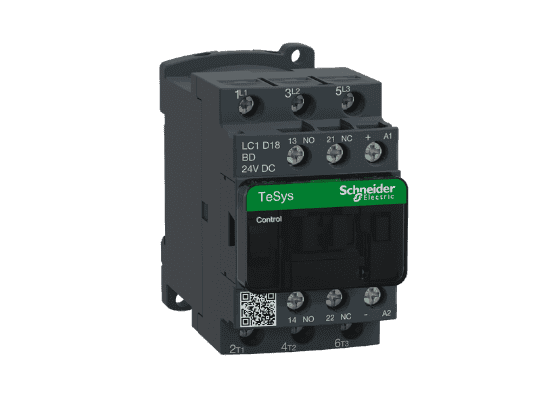 کنتاکتور 18 آمپر 24 ولت جریان مستقیمLC1D018BD اشنایدر Schneider