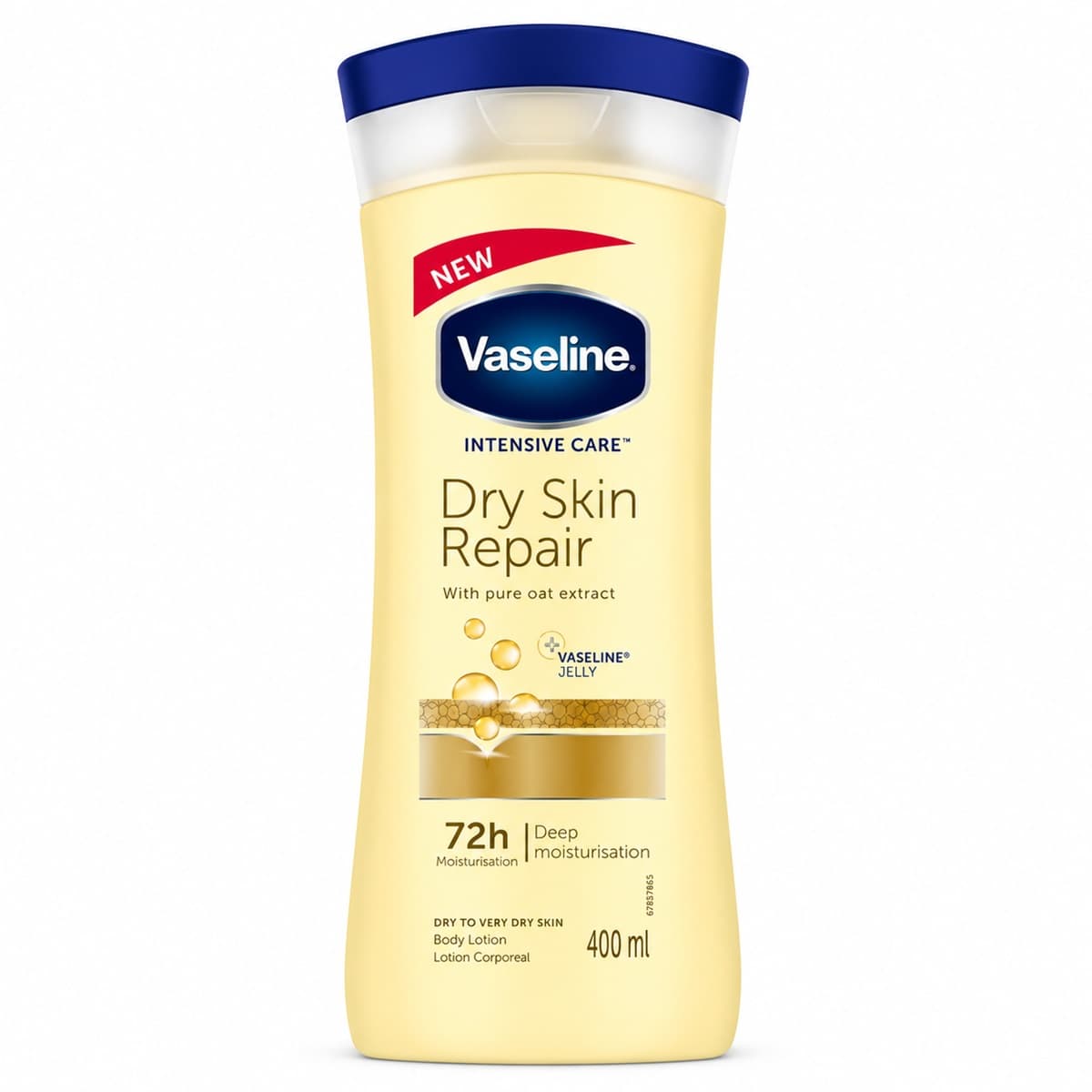 لوسیون بدن جو دو سر وازلین مدل Vaseline – Dry Skin Repair حجم ۴۰۰ میلی لیتر