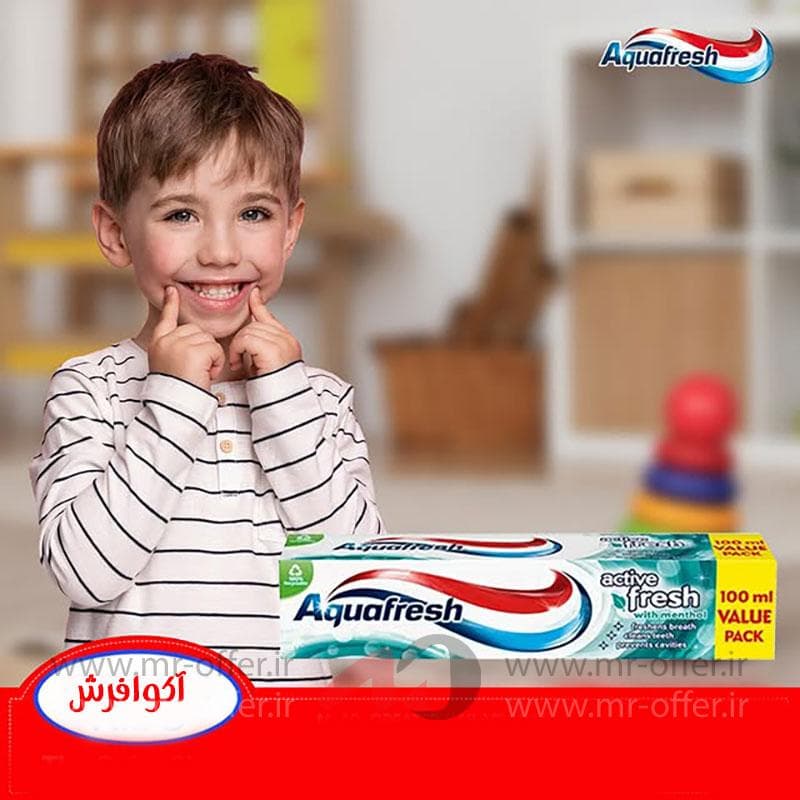 خمیر دندان آکوا فرش مدل Active Fresh حجم 100 میلی لیتر — تصویر ۳