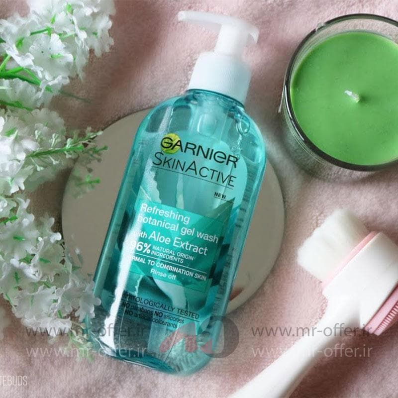 ژل شستشوی صورت گارنیر مدل Aloe حجم 200 میلی لیتر — تصویر ۳