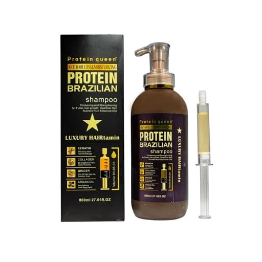 شامپو پروتئین کوئین مدل Protein Brazilian Luxury حجم 800 میلی لیتر — تصویر ۴