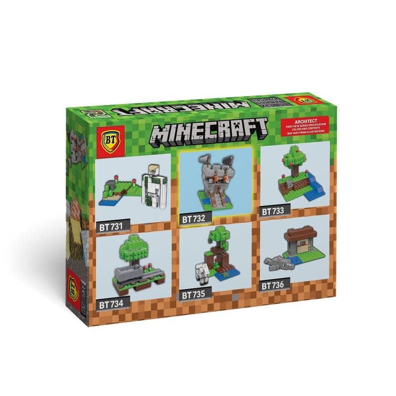 لگو ماینکرفت ورودی معدن و ریل ساختنی 88 تکه بی‌تی Minecraft