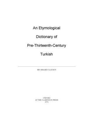 دانلود کتاب An Etymological Dictionary of Pre-thirteenth Century Turkish