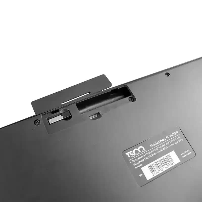 کیبورد بیسیم تسکو مدل TK 7003W سوییچ ممبران — تصویر ۲