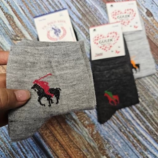 جوراب نیم ساق نخ پنبه مردانه