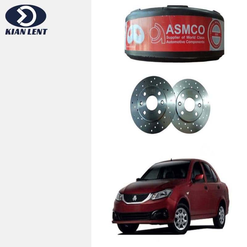 دیسک چرخ جلو سوراخ دار ساینا برند آسمکو(asmco)