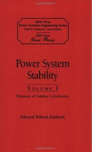 دانلود کتاب Power System Stability, Volume I – Elements of Stability Calculations