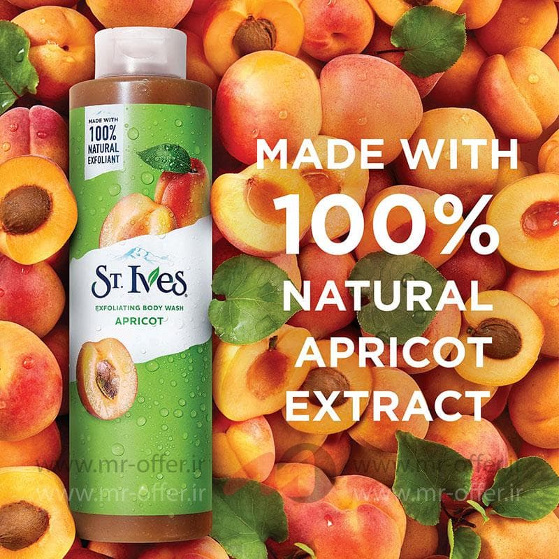 شامپو بدن اس تی ایوز مدل Apricot حجم 473 میلی لیتر — تصویر ۳