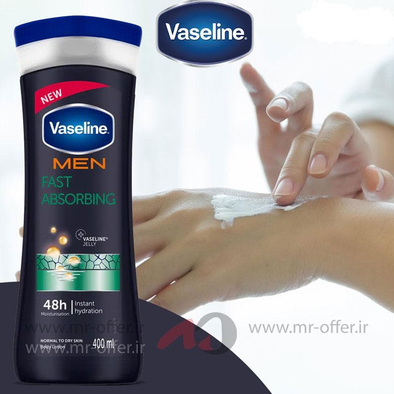 لوسیون بدن وازلین مدل Fast Absorbing حجم 400 میلی لیتر — تصویر ۲