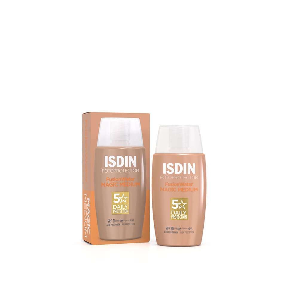 ضد آفتاب فیوژن واتر مجیک ایزدین مدیوم ISDIN FOTOPROTECTOR Fusion Water MAGIC Medium SPF 50 — تصویر ۳